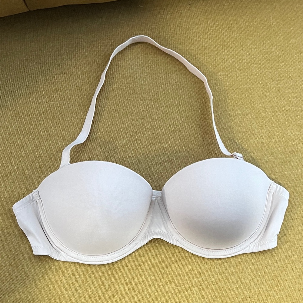Victoria's Secret PINK Nude Strapless Bra (Includes neck strap) Size 34B